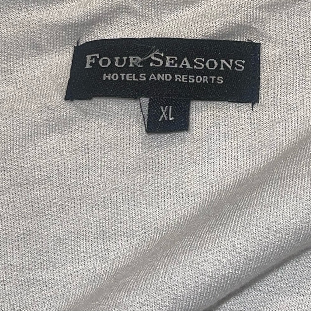 Four Season cotton wool blend heavy hoodie unisex robe L/XL missing th waist tie - Picture 4 of 7